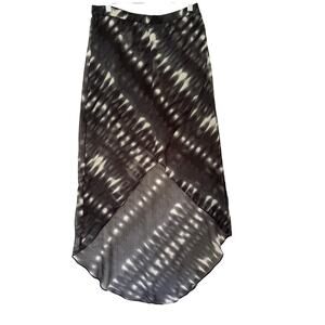 Express High Low Sheer Tie-Dye Layered Skirt Size XS Asymmetric Boho Festival